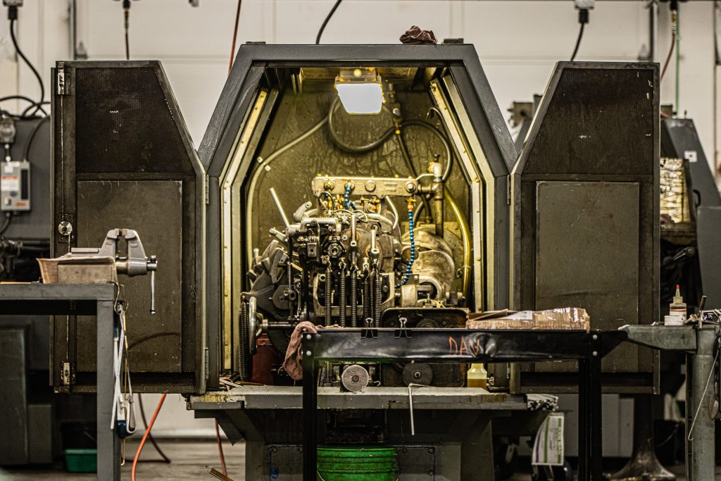 wide angle Davenport Model B Machine