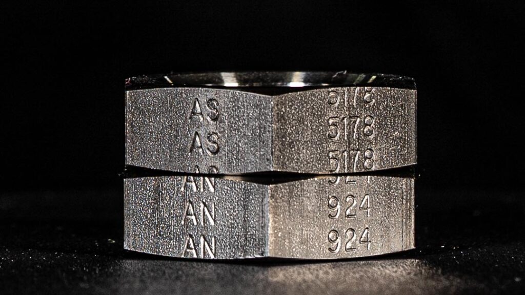 Steel AS and AN machined aerospace lock nuts