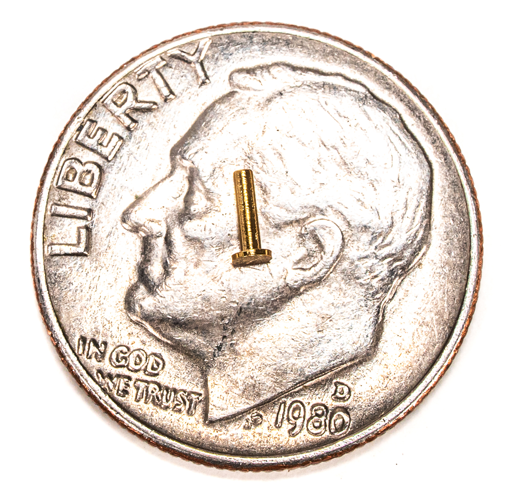 micro contact pin on dime