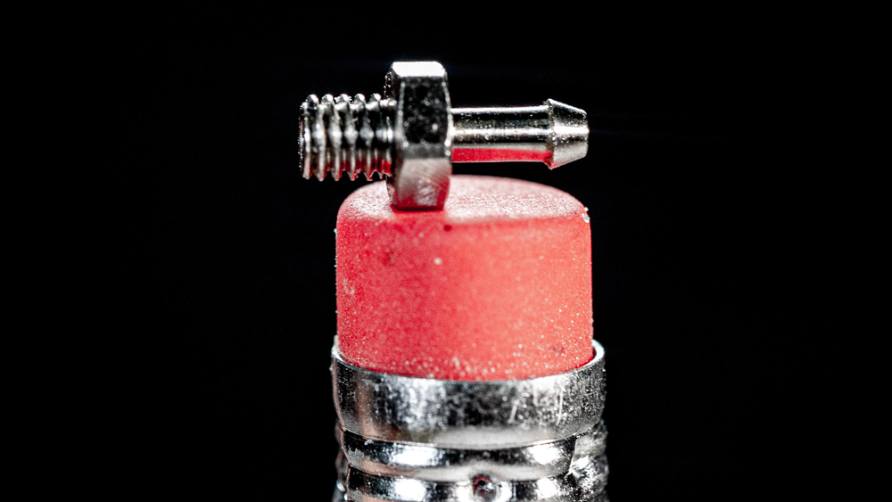 aerospace barb on pencil eraser tip